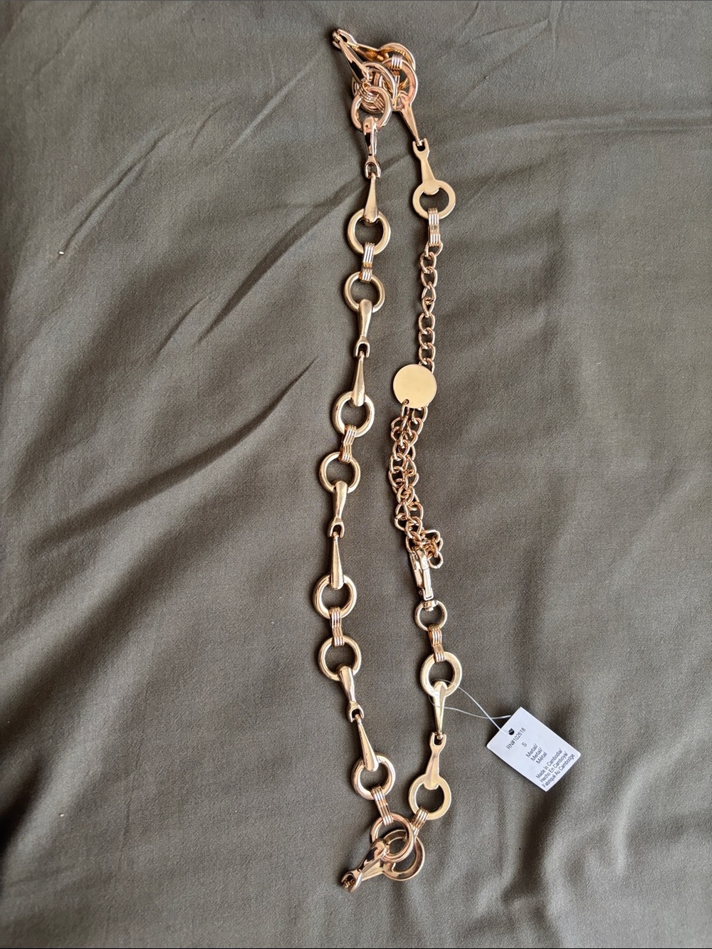 Women’s Gold Chain-Link Belt size Small